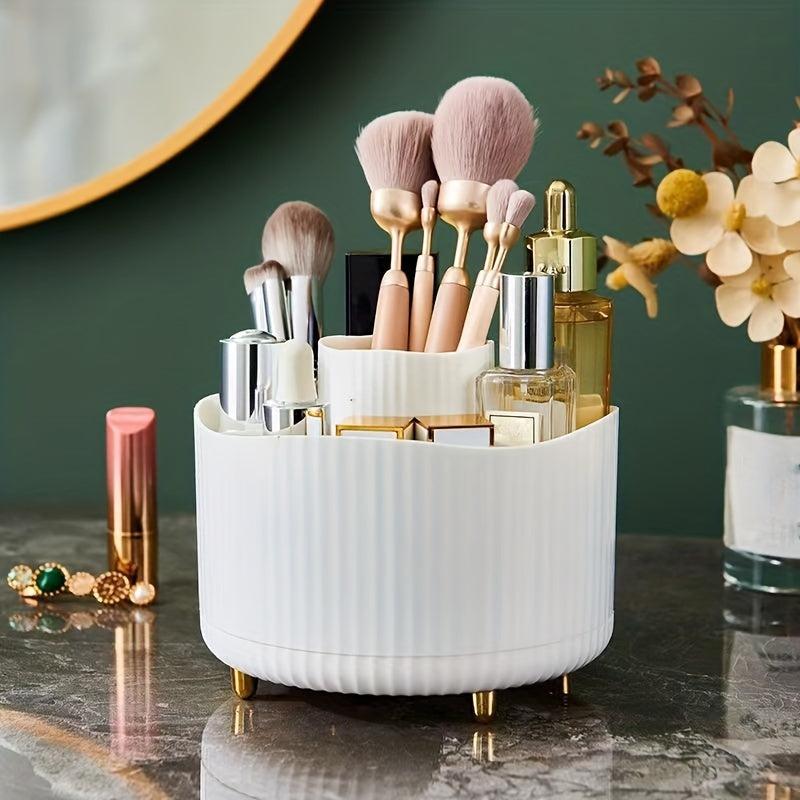Cosmetic Storage Box 360 Rotating Makeup Brush Desktop Pen Holder