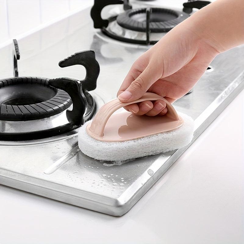 Magic Sponge Wipe Bathtub Brush with Handle for Effortless Cleaning
