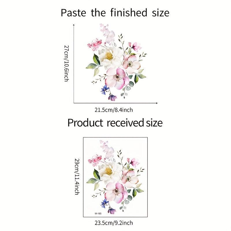 Flower Toilet Sticker Decal Removable Tile Stickers