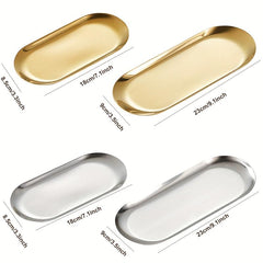 Stainless Steel Bathroom Tray Jewelry Organizer
