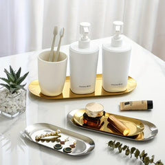 Stainless Steel Bathroom Tray Jewelry Organizer