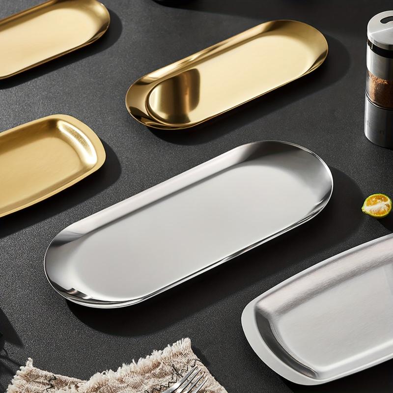 Stainless Steel Bathroom Tray Jewelry Organizer