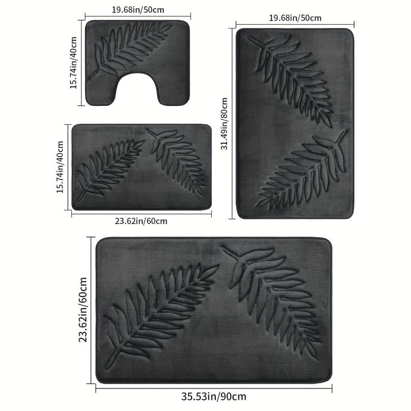 Soft & Absorbent Memory Foam Bath Mat