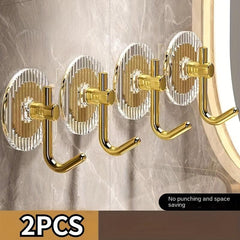 Waterproof Self Adhesive Wall Hooks for Bathroom Towels & Coats