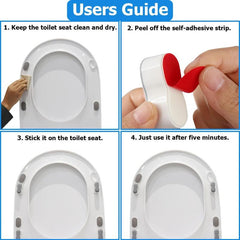 4pcs Toilet Pads Gaskets Rubber Cushion Self Adhesive