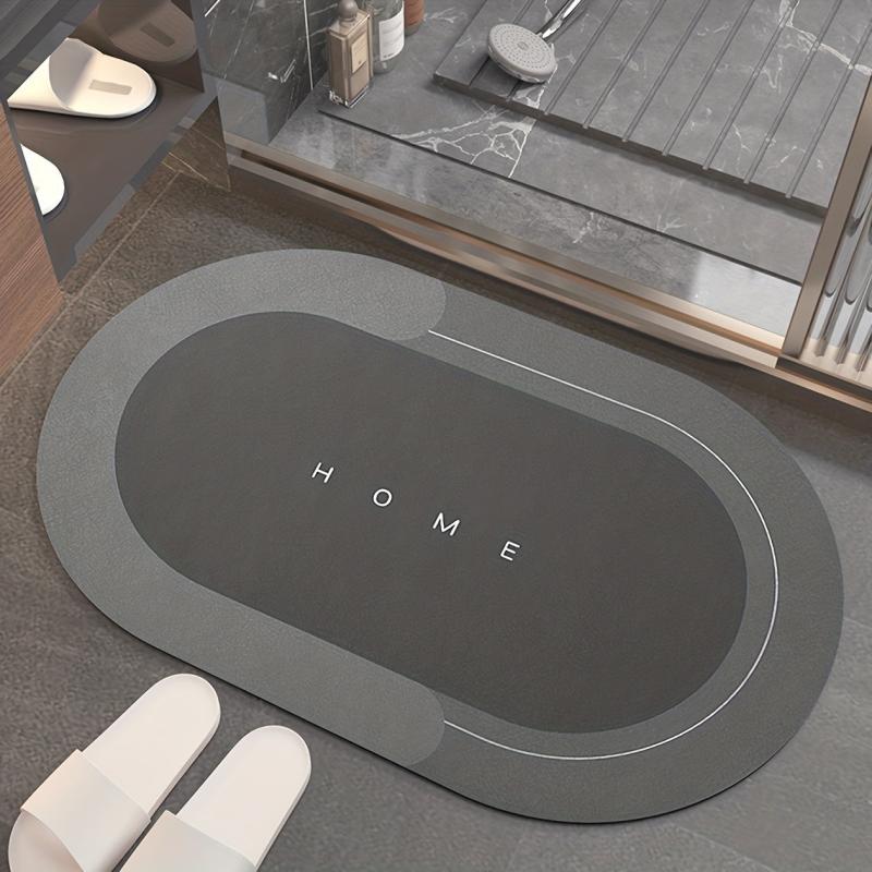 Diatom Mud Absorbent Rug Bathroom Mat Non-slip Soft Carpet