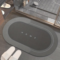 Diatom Mud Absorbent Rug Bathroom Mat Non-slip Soft Carpet
