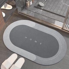 Diatom Mud Absorbent Rug Bathroom Mat Non-slip Soft Carpet