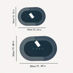 Diatom Mud Absorbent Rug Bathroom Mat Non-slip Soft Carpet