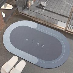 Diatom Mud Absorbent Rug Bathroom Mat Non-slip Soft Carpet