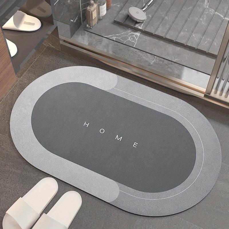 Diatom Mud Absorbent Rug Bathroom Mat Non-slip Soft Carpet