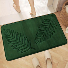 Memory Foam Bath Mat Non Slip U Shape Rug Machine Washable Bathroom Decor