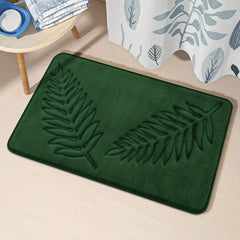 Memory Foam Bath Mat Non Slip U Shape Rug Machine Washable Bathroom Decor