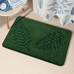 Memory Foam Bath Mat Non Slip U Shape Rug Machine Washable Bathroom Decor