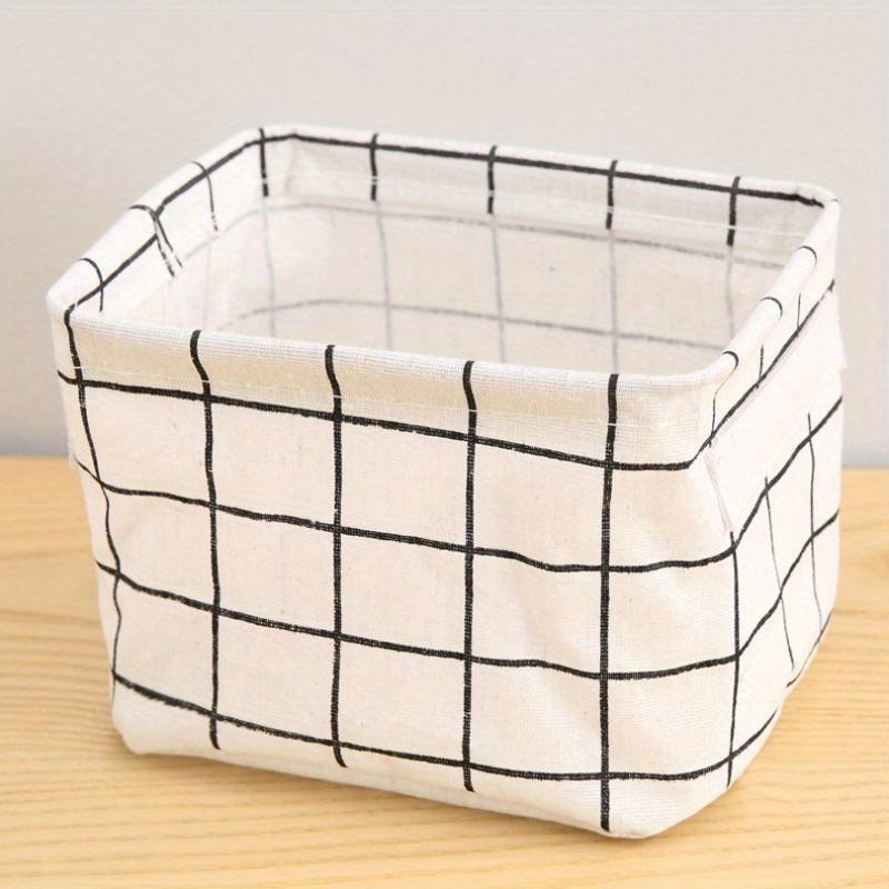 Waterproof Bathroom Basket with Foldable Makeup Organizer