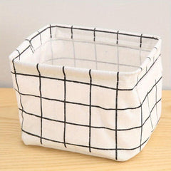 Waterproof Bathroom Basket with Foldable Makeup Organizer