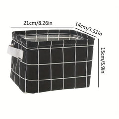 Waterproof Bathroom Basket with Foldable Makeup Organizer