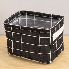Waterproof Bathroom Basket with Foldable Makeup Organizer