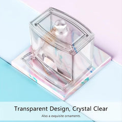 Clear Cotton Swab Holder Bathroom Storage Container
