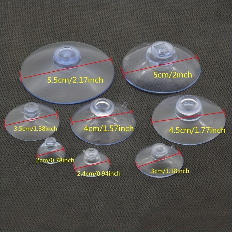 20pcs Transparent Suction Cups for Hanging Bathroom Accessories