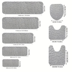 Memory Foam Quick Absorbent Washable Bath Mat Non slip Thickened