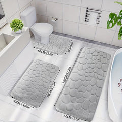 Memory Foam Quick Absorbent Washable Bath Mat Non slip Thickened