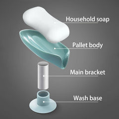 Suction Cup Soap Dish Self Draining Soap Holder