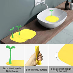 Odor-Proof Floor Drain Cover Hair Catcher Silicone Yellow