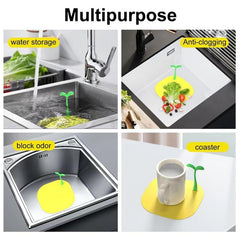 Odor-Proof Floor Drain Cover Hair Catcher Silicone Yellow