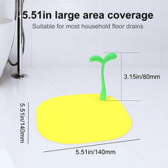 Odor-Proof Floor Drain Cover Hair Catcher Silicone Yellow