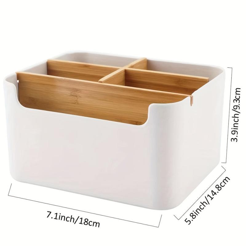 Bamboo Storage Box Moisture-Proof Holder Organizer