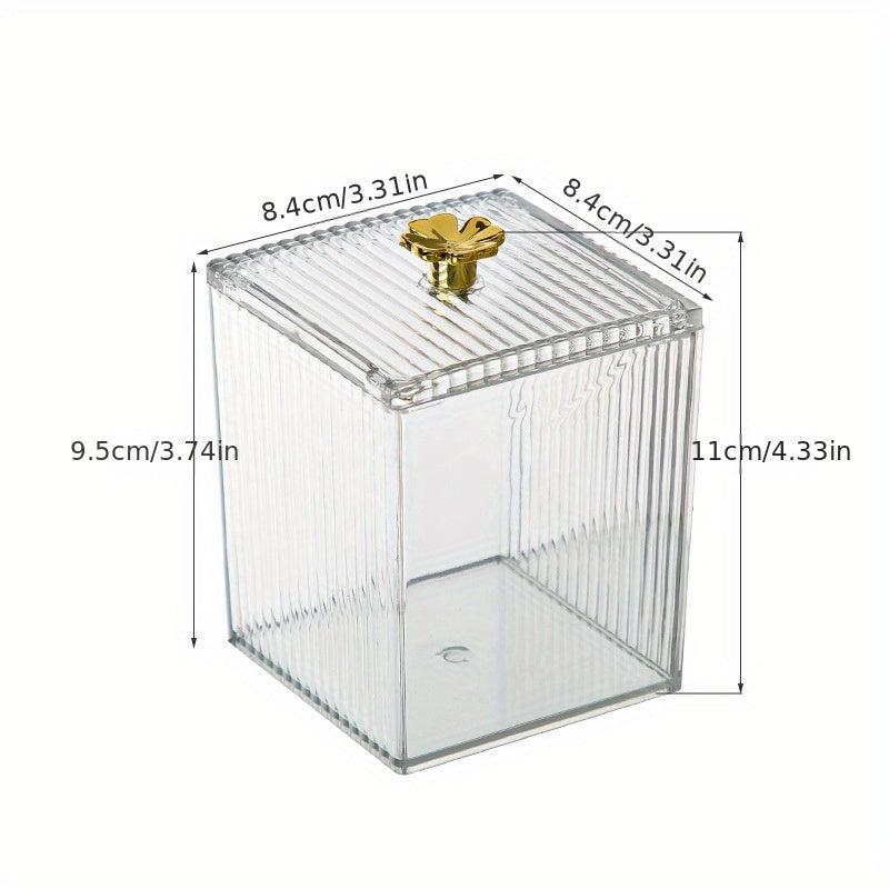 Clear Acrylic Cotton Swab Pads Holder