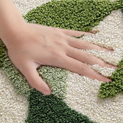 Soft & Comfortable Leaf Pattern Bath Mat - Non Slip Bathroom Floor Mat