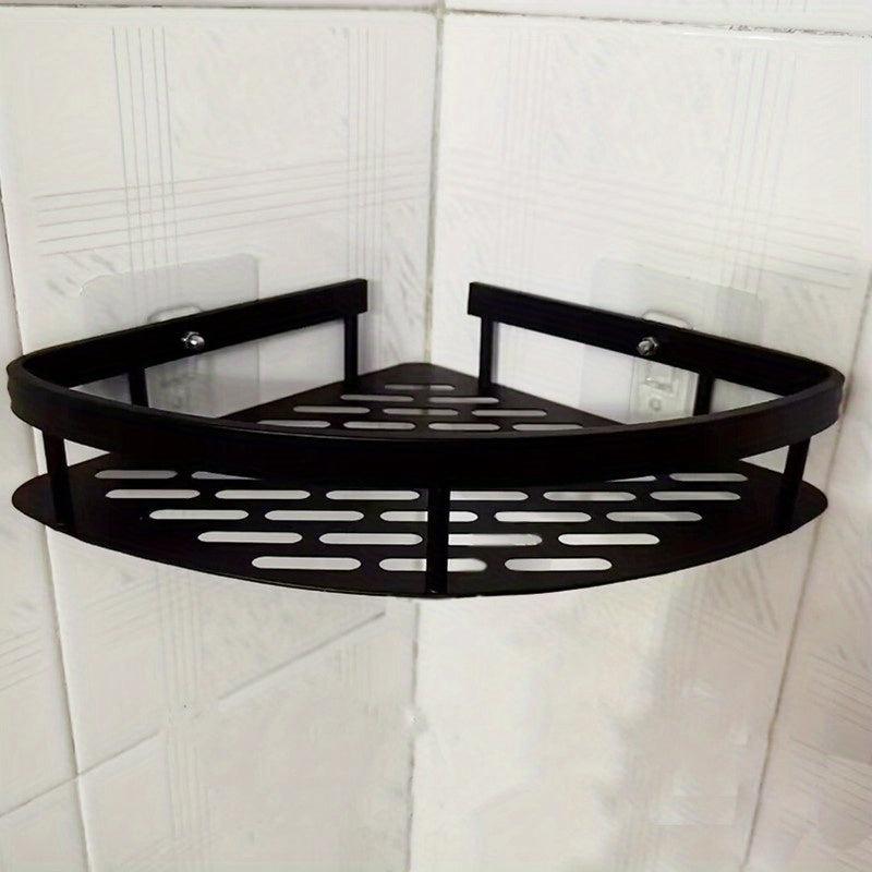 Minimalist Bathroom Storage Rack Wall Mounted Corner Shelf