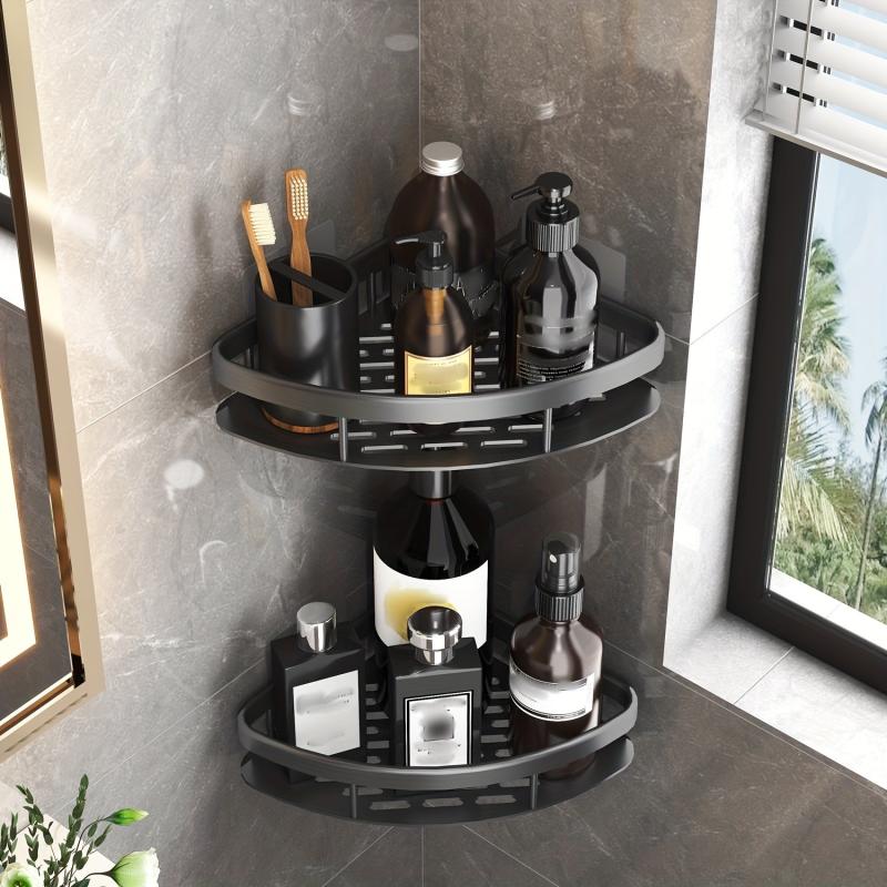 Minimalist Bathroom Storage Rack Wall Mounted Corner Shelf