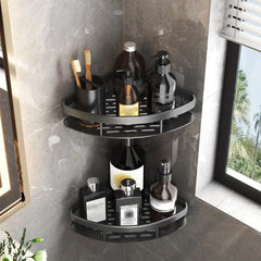 Minimalist Bathroom Storage Rack Wall Mounted Corner Shelf