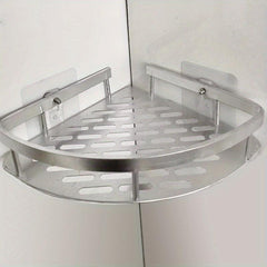 Minimalist Bathroom Storage Rack Wall Mounted Corner Shelf
