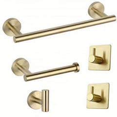 Matte Bathroom Hardware Set SUS304 Stainless Steel Round Wall Mounted
