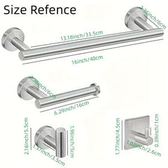 Matte Bathroom Hardware Set SUS304 Stainless Steel Round Wall Mounted
