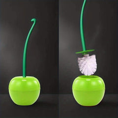 Rust-Proof Soft Bristled Toilet Brush with Holder