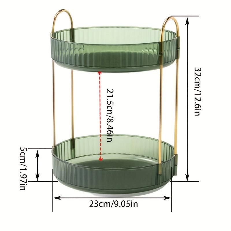 Light Style Rotating Cosmetics Storage Box Lipstick Skin Care Organizer