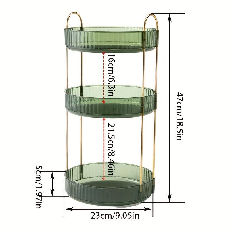 Light Style Rotating Cosmetics Storage Box Lipstick Skin Care Organizer