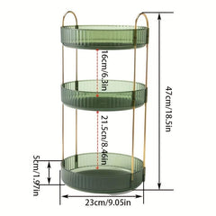 Light Style Rotating Cosmetics Storage Box Lipstick Skin Care Organizer
