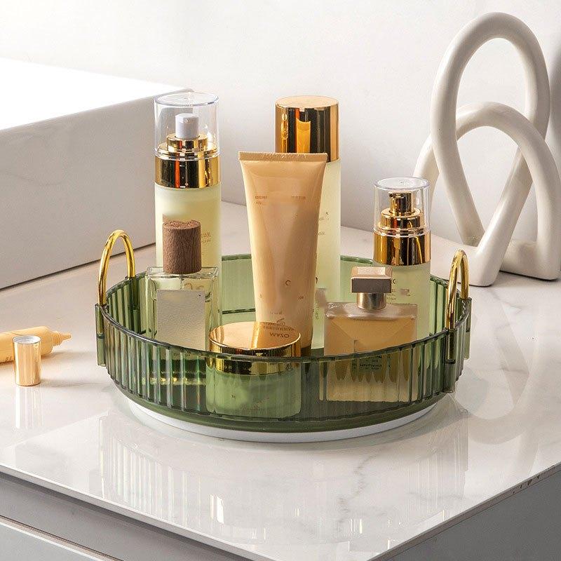 Light Style Rotating Cosmetics Storage Box Lipstick Skin Care Organizer
