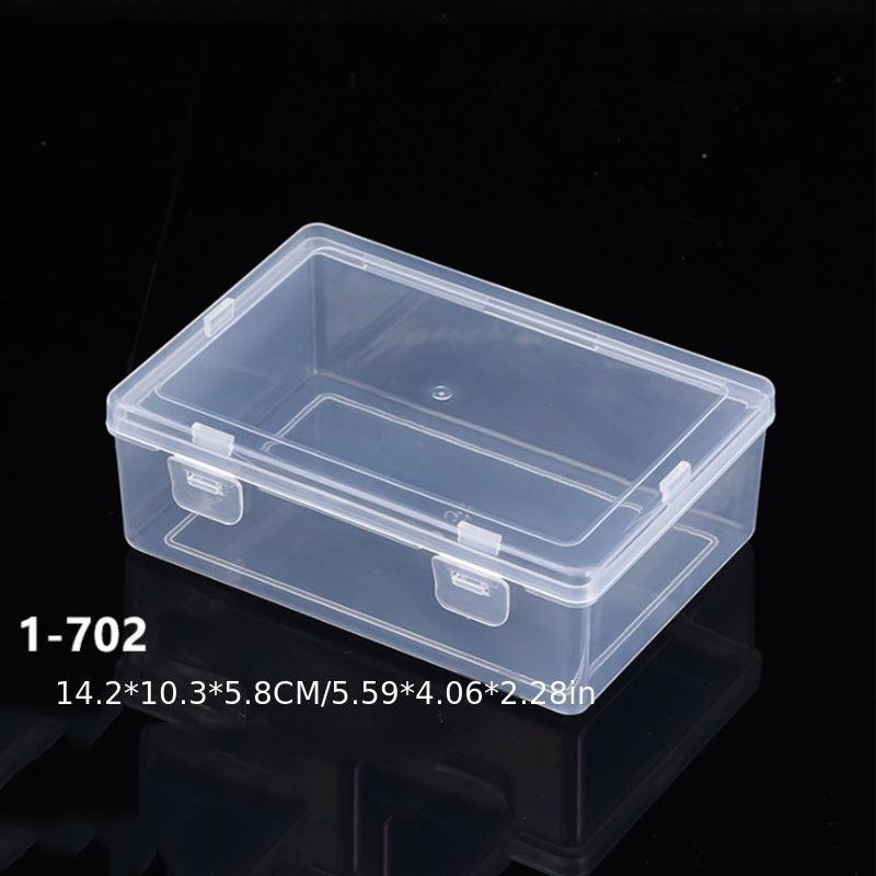 PP Double Buckle Rectangular Transparent Box With Lid Plastic Storage Box
