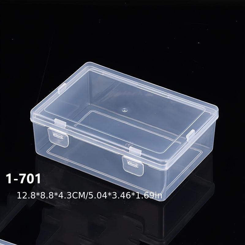 PP Double Buckle Rectangular Transparent Box With Lid Plastic Storage Box