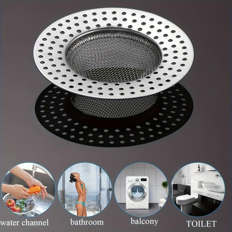 Stainless Steel Floor Drain Filter Anti-clogging Sink Strainer Hair Catcher