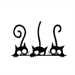 Cat Toilet Lid Decals for a Playful Bathroom Look