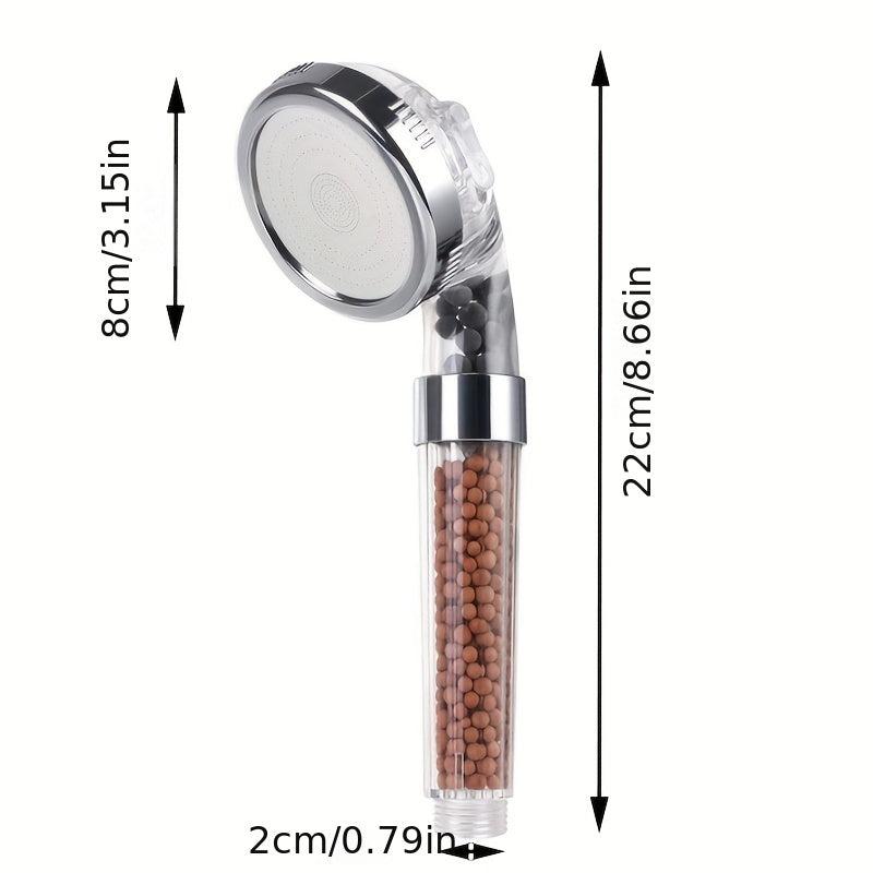 Filtered Shower Head High Pressure Water Saving 3 Settings Handheld Spray