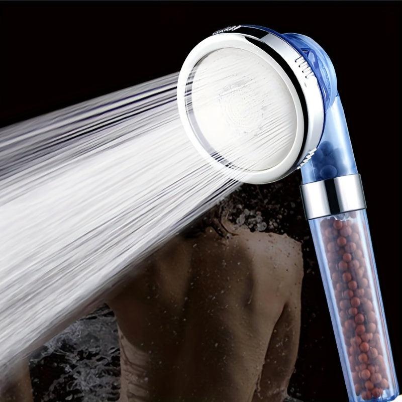 Filtered Shower Head High Pressure Water Saving 3 Settings Handheld Spray